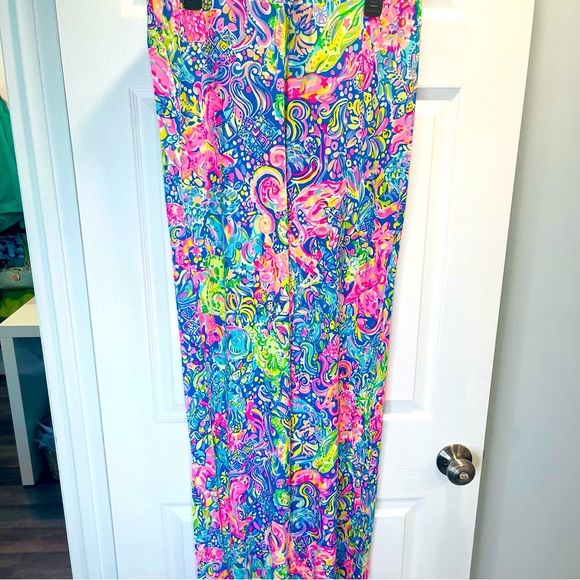 NWT Lilly Pulitzer 🦄 🦄 Georgia May Palazzo Knit Pants 60 ANIMALS Pop Up Print! - Picture 2 of 5